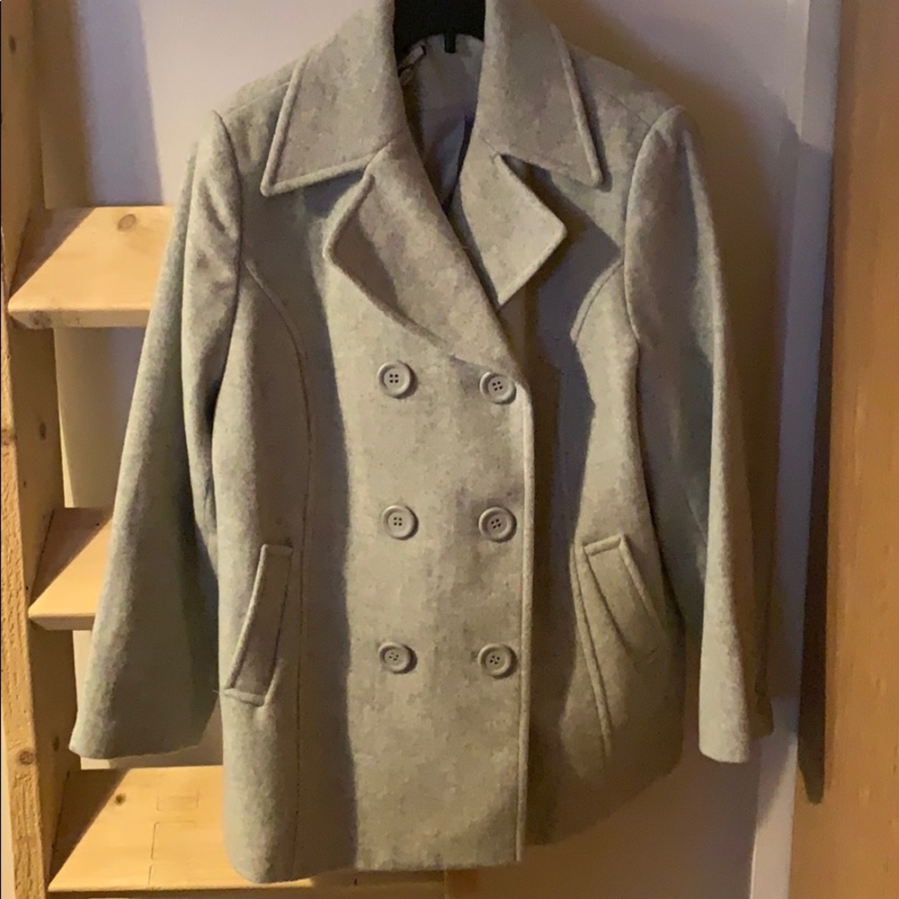 Chadwicks Gray Double breasted pea coat